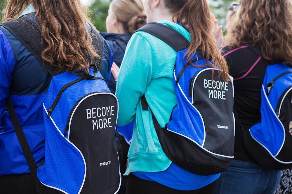 Become More backpacks at Transitions